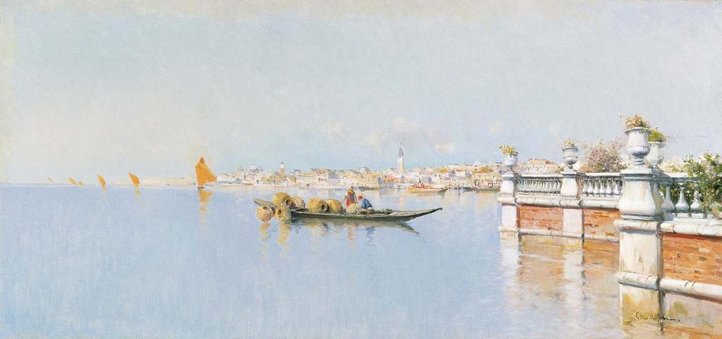 (CTB.1994.27) MEIFRÈN I ROIG, Eliseu Vista de Venecia, c. 1890-1891 Óleo sobre lienzo.