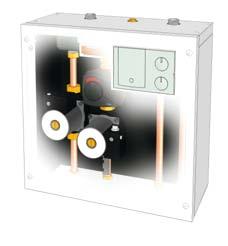 Caldera BioClass con acumulador de ACS y 2 zonas de radiadores Caldera BioClass