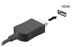 Conexión de un dispositivo HDMI El equipo incluye un puerto HDMI (High Definition Multimedia Interface).