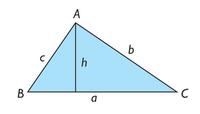 CÁLCULO DE LA ALTURA Y DEL ÁREA DE UN TRIÁNGULO OBLICUÁNGULO Altura y área de un triángulo La altura de un triángulo es igual al producto de uno de sus lados laterales (que no es la base) por el seno