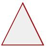 Los lados de un triángulo se escriben en minúscula, con las mismas letras de los vértices opuestos. Los vértices de un triángulo se escriben con letras mayúsculas.