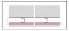 TEC 1 A12 + LHP ~ Sobre un muro formado por hormigon prefabricado de 12 cm 1 PLACA TECBOR A 12
