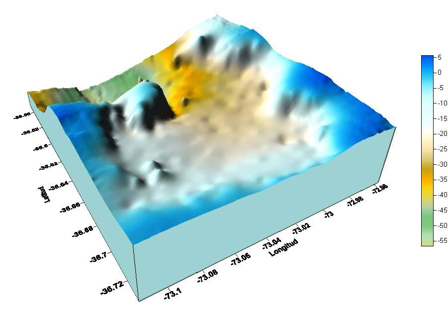 120 Figura 72: Imagen tridimensional de la cuenca de la Bahía de Concepción.