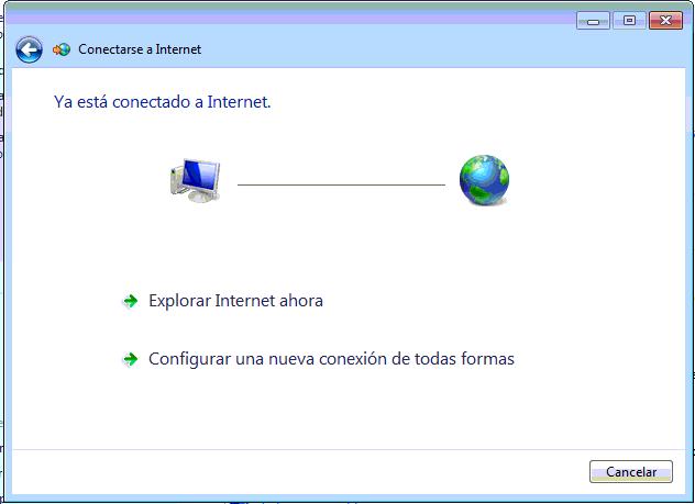Now, we go to select the first option Connecting to internet