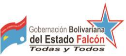 identificación de la institución, Ejemplo: REPUBLICA BOLIVARIANA DE VENEZUELA, GOBERNACION BOLIVARIANA DEL ESTADO FALCON, DIRECCION DE PLANIFICACION Y DESARROLLO DEL ESTADO FALCON.