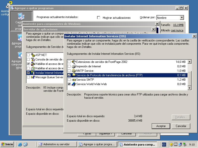 Servidor FTP en Windows Server 1.- Instalación del Servidor 1.