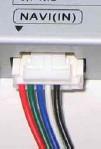 4, 5, 6- SIN CONEXIÓN -Cable ENTRADA NAVI (NAVI IN) 1- R (rojo) 2- G (verde) 3- B (azul) 4-