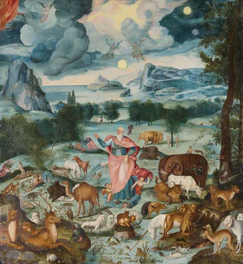 The Creation, circa 1600, óleo en panel, 51 47½