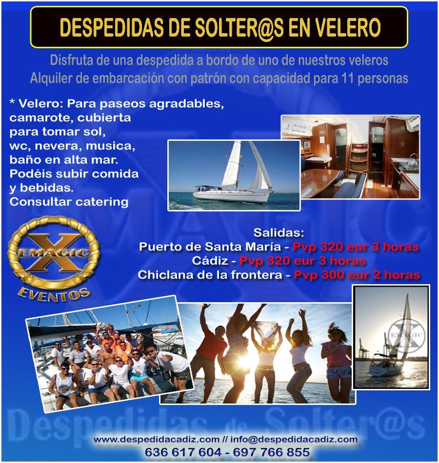 7.- Despedidas en barcos * Paseo en Velero Veleros: Puerto de salida (Puerto de sancti petri)