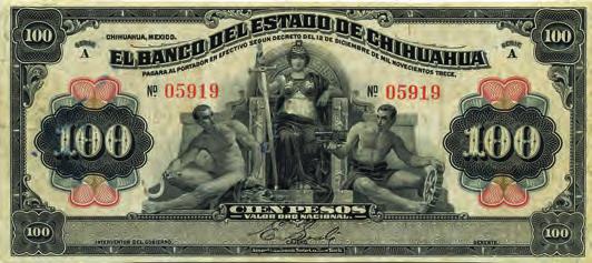 BANCO DE LONDRES Y MEXICO. 11 50 Pesos 1910/ Chihuahua 27.1.1910 BK-CHI-108 M-136e GOOD $ 2,000 15 100 Pesos 1.