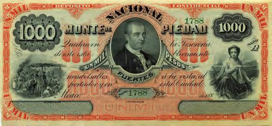50 Pesos Febrero, 1914 BK-DUR-32 M-336a Serie J VERY FINE $ 2,500 NACIONAL