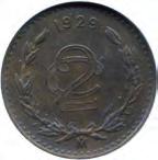 1054 2 Centavos 1915