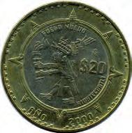 Pesos 1999 y 20 Pesos 2000