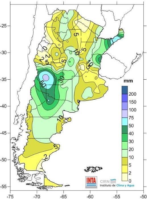 Análisis de la precipitación semanal del 09 al 16 de Mayo de 2016 Fig. 01: Precipitación (mm) 