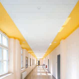 Sistema F Sistema pasillo Construcción El sistema F, un sistema con placas en formato panel que puede abarcar tramos de hasta 2,5 m, es nuestra solución perfecta para pasillos.