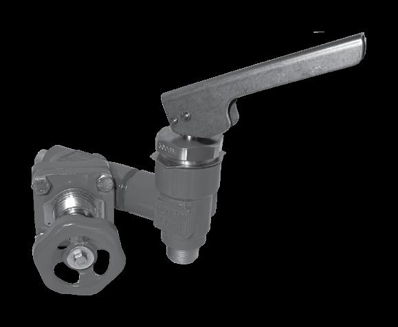 Para prevenir presiones hidraúlicas entre la válvula de cierre y la QDV se incorpora un dispositivo de alivio como parte del cono, el cual abrirá a aprox. 25 bar g (363 psig).