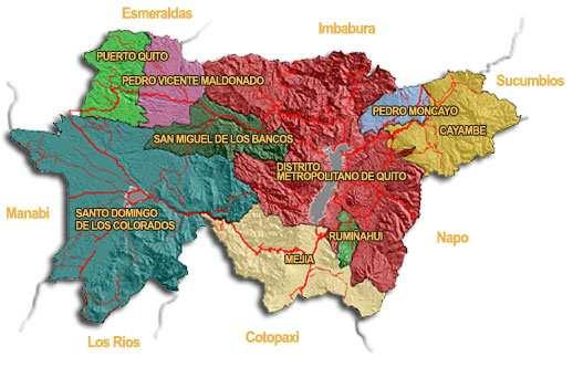 Gráfico 1: Provincia de Pichincha división Político Administrativa Fuente: http://www.pichincha.gov.