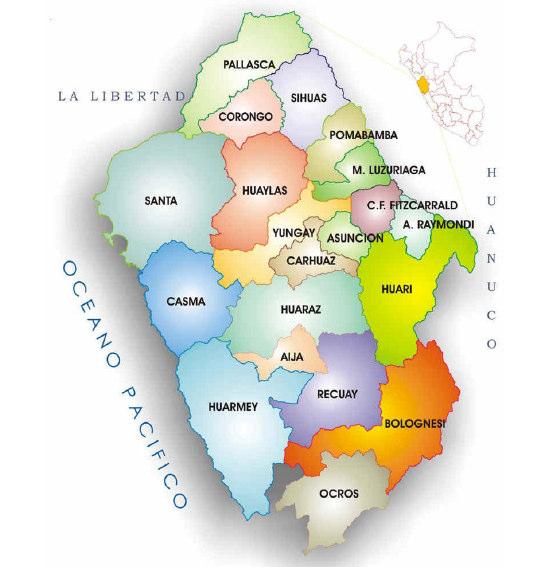 Yungay) 1. El ámbito de responsabilidad de ADRA, tiene menor número de pobladores (110.033 en Ancash y 66.450 en Huamalíes-Huánuco) en 5 provincias clasificadas como quintil 1.