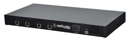 SPECTRUM Convertidores de Medios NetWaySP4 - Convertidor de Medios 4-Puertos Puertos SFP al Switch PoE NetWay Spectrum Salidas de Potencia