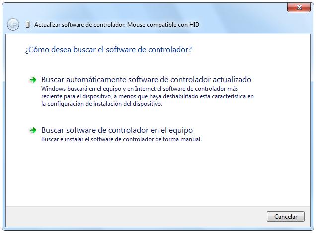 Buscar automáticamente software de controlador actualizado, hace que Windows busque en el equipo, y dependiendo de la configuración de Windows Update, también en Internet, el controlador más actual