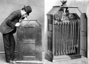 Thomas Alva Edison Patentes: -Fonógrafo (1877) - Kinetoscópico (1891): visionado individual de imágenes a