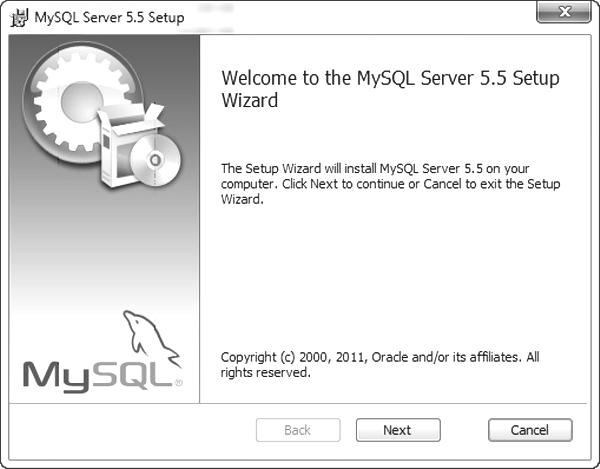 108 Gestión de base de datos MySQL con NetBeans 7.1 Figura 5.1 Instalación de MySQL. 2. En la tercera pantalla se le preguntará qué tipo de instalación requiere para su instalación de MySQL.