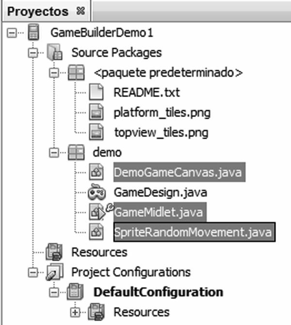 Desarrollo de Software con NetBeans 7.1 443 La lógica del juego se muestra en la figura 13.47. Básicamente se compone de tres programas cuya lanzadera es GameMidlet.java. Figura 13.