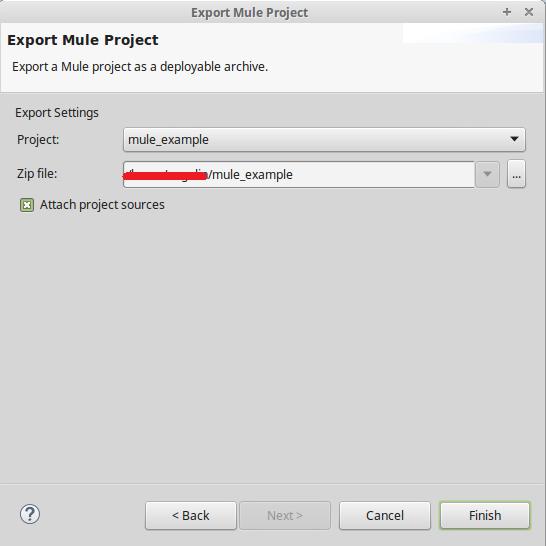 Figura 9: Exportando nuestro proyecto Debemos elegir Anypoint Studio Project to Mule Deployable Archive (includes Studio metadata).