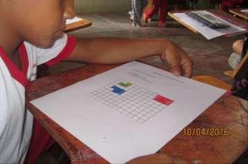 Algunos niños sabían que si contaban el número de los cuadraditos por cada lado podían multiplicar y les daba el resultado.