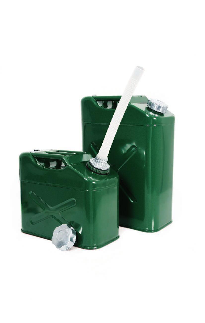 Bidón Metálico con Cánula (vertedero) Metal Jerry cans with Spout (for pouring) 350x175x475 mm 350x180x290 mm 350x180x475 mm clase 3 Cánula
