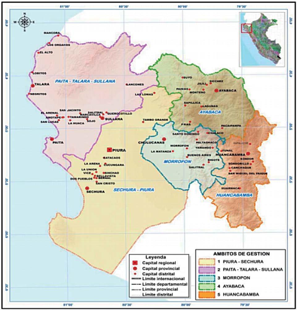 12 PRIMER ESTUDIO DE TRANSPARENCIA REGIONAL - EITI PIURA Mapa 1.