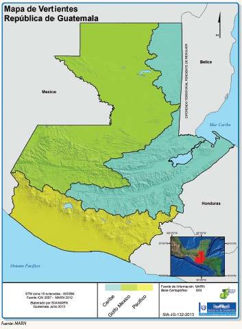 Información general de Guatemala: 1. El país posee 108,889 km cuadrados: 108,430 km cuadrados es superficie terrestre. 459 km cuadrados son cuerpos de agua (23 grandes lagos y 120 lagunas menores). 2.