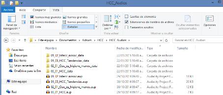 Guardar una grabación Audacity tiene su propio formato de documento, donde se guarda
