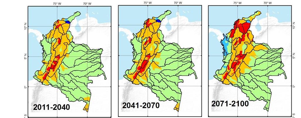 30%. aquí Las mayores reducciones: Cuenca río Cauca Alto Cauca:Ríos Ovejas, Piendamó, Quinamayo