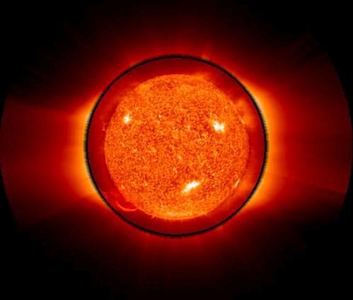La corona solar La corona es una débil capa circundando la cromosfera. La corona es fácilmente visible desde la Tierra durante un eclipse total de Sol.