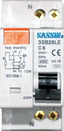 Interruptores diferenciales combinados 3SB28LE La gama 3SB28LE supone la combinación más competitiva de interruptores automáticos y diferenciales. Está indicada para redes hasta 2V AC en 2 polos.