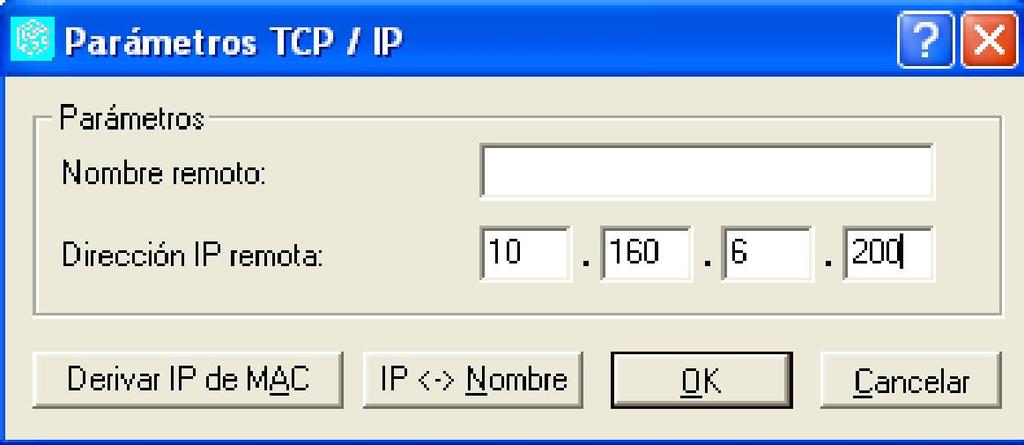 Agregue la IP que la isla tiene en este momento, para hacer la conexión: Una vez ingresado la IP haga un click en OK.