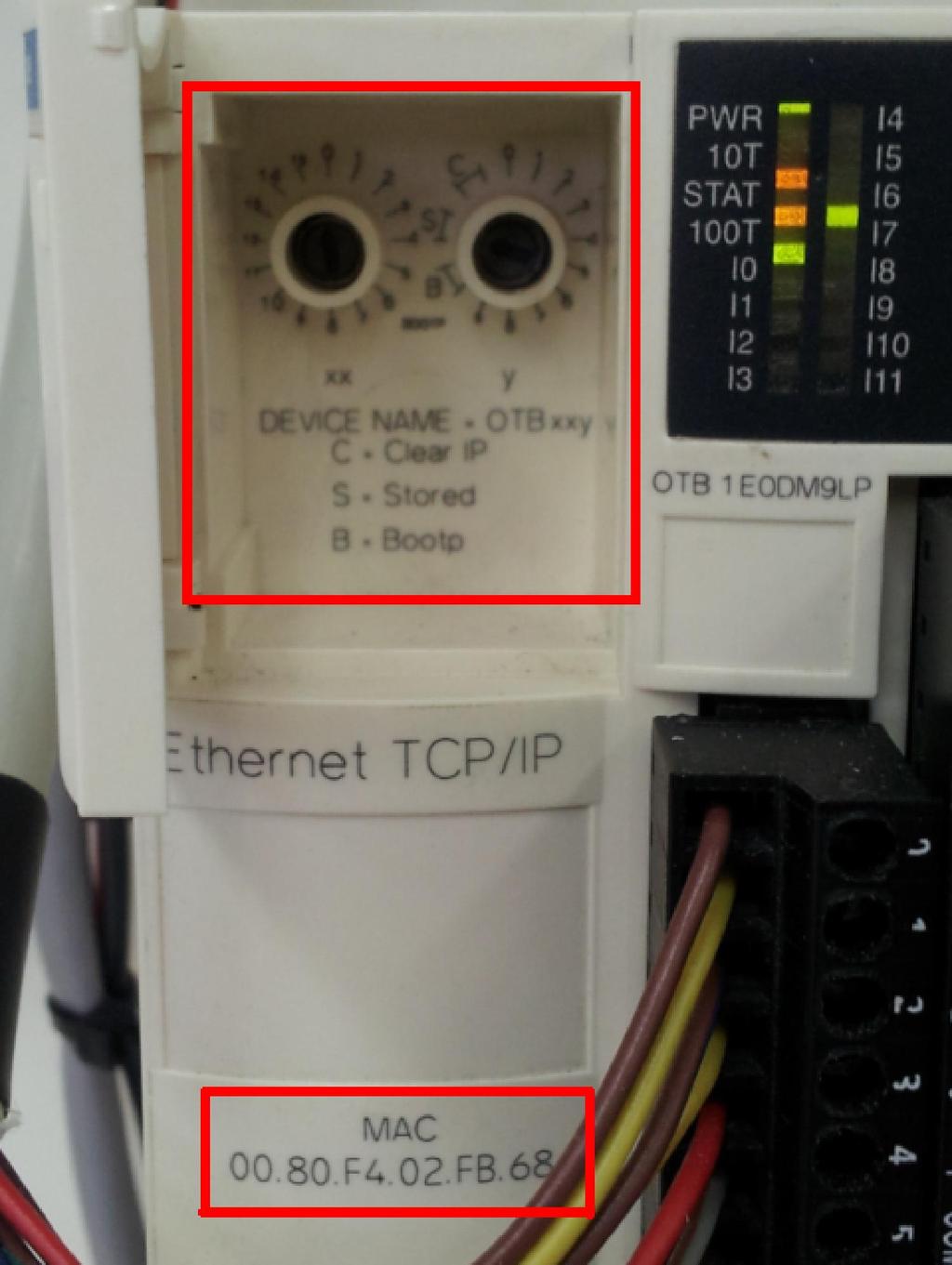 Configuración de IP de una OTB desde el Advantys configurator.