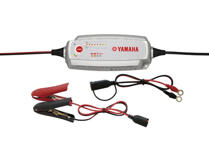 Consulte a su concesionario oficial Yamaha para obtener más información Cargador de batería YEC-40 Dispositivo para cargar la batería de su moto, scooter, ATV, moto de nieve o producto náutico Yamaha