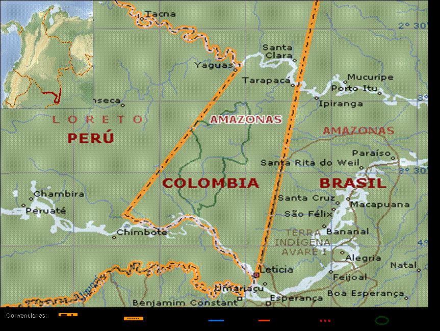 3. Triple frontera de Colombia con Brasil y Perú en el trapecio amazónico 2)