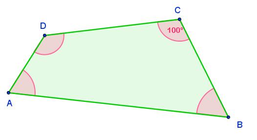 2. En el cuadrilátero ABCD de la figura se cumple que 2 BAD = ADC y ABC = BCD. 4 Cuánto mide cada ángulo interior del cuadrilátero? 3.