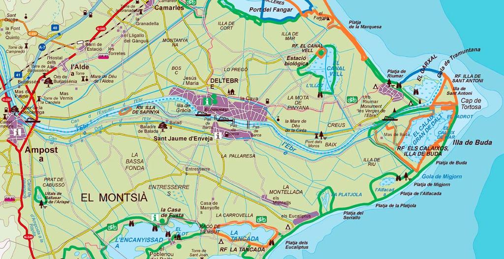 CASO DE ESTUDIOS DELTA DEL EBRO La selección de las costas del delta del Ebro como una muestra territorial para desarrollar este estudio se basa en las variedad de