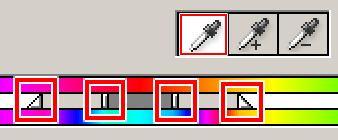 Puedes modificar manualmente el rango de colores arrastrando de los manejadores que aparecen entre las barras de color o eligiendo colores en la imagen con los Cuentagotas.