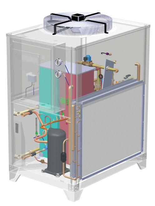 Duotemp Aquatech Vs Solución Tradicional (chiller + termocontrolador) Reducción en el consumo de energía: reaprovechamiento de la energía del sistema, precalentando el circuito caliente y/o
