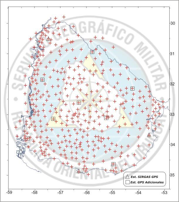 SISTEMAS DE REFERENCIA UTILIZADO EN LA ROU: Distribución de Estaciones de ajuste SIRGAS Sistema de referencia geodésico global (SIRGAS- ROU98).
