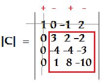 El método de Gauss implica que puedes seguir reducción los números hasta que en el diagonal triangular inferior queden todos ceros.