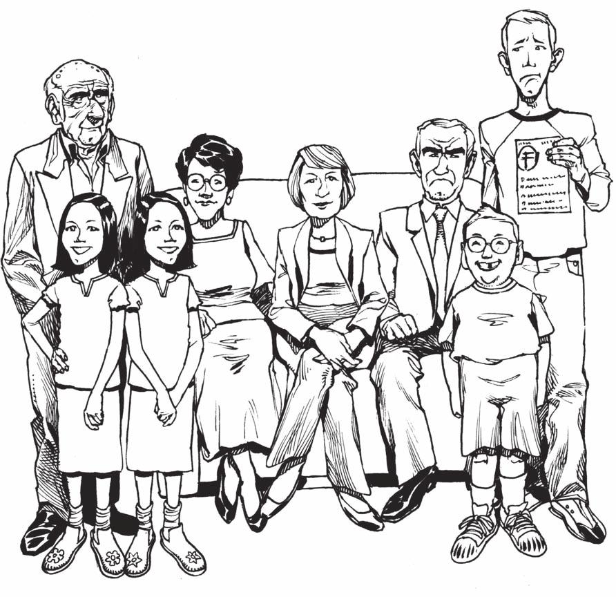 3.1 Descriptive adjectives Estudiante 2 2 Information Gap Activity (student text p. 92) You and your partner each have a drawing of a family.