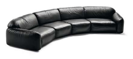 Nascono nuove forme ed il divano diventa un sistema componibile.