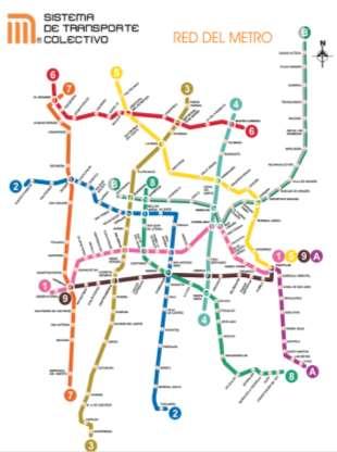 El Metro de la Ciudad de México en cifras: 12 líneas Líneas férreas: 2, Línea A y Línea 12 Líneas neumáticas: 10 195 estaciones Estaciones de correspondencia: 44