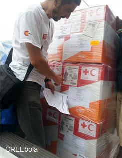 RECEPCIÓN DESPACHO Y DISTRIBUCIÓN DEL EQUIPAMIENTO: para la correcta recepción del equipamiento, Cruz Roja Española movilizó desde el primer momento un logista.